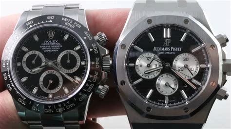 rolex daytona vs audemars piguet royal oak|Rolex vs. Audemars Piguet: Which is the Better Luxury.